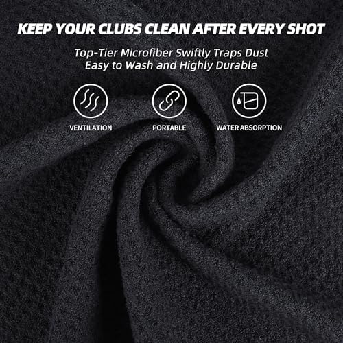 Mile High Life Microfiber Golf Towel 6 Pack Waffle - Image 3