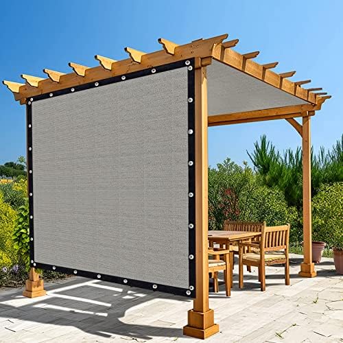 Amagenix 90% Shade Fabric 6'X 11' Gray Sun Shade Cloth by Amagenix