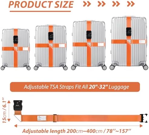 TSA Approved Luggage Straps - Image 3