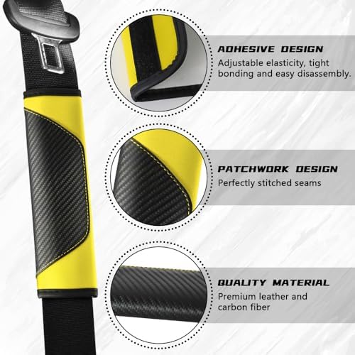 2PCS Car Seat Belt Cover Pads, Seatbelt Shoulder Cushion - Image 3