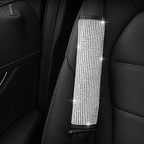 2 Pcs Bling Bling Seat Belt Shoulder Pads Luster Crystal - Image 4
