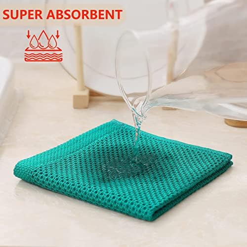 Kitinjoy 100% Cotton Waffle 12-Pack Kitchen Towels - Image 3