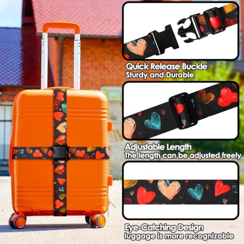 Gutsdoor Luggage Straps for Suitcases Adjustable Travel Belt, Connector Holds - Image 2