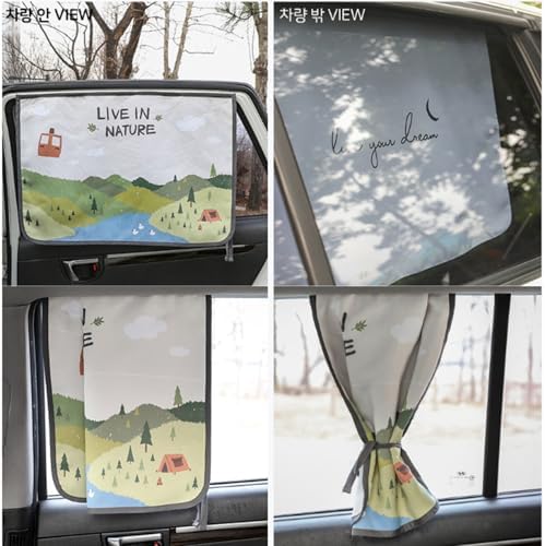 Magnetic Car Sun Shade Curtain for Side Window – Sun Blocker and UV Protector - Image 2