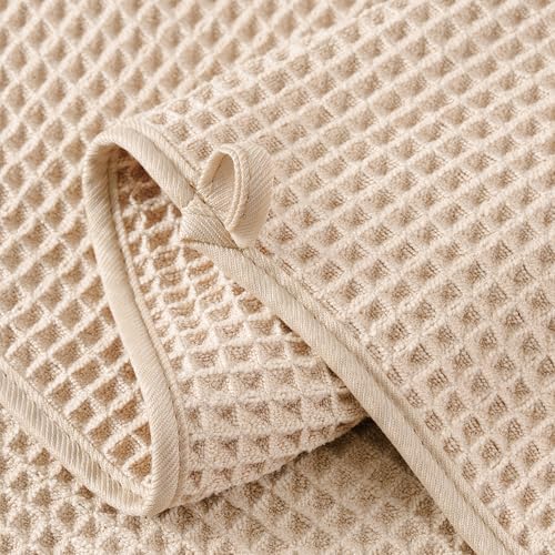MICROFI New Microfiber Waffle Bath Towels, 2 Pieces, Fast Drying, Lint Free 430 - Image 3
