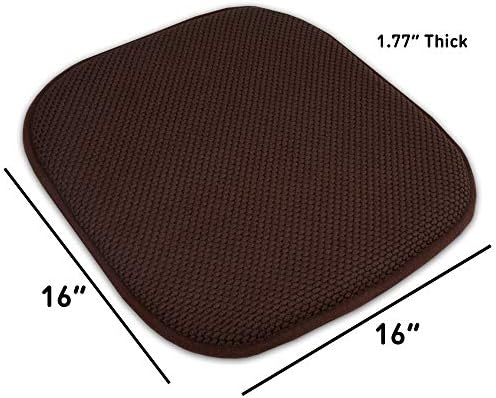 Sweet Home Collection 2 Pack Memory Foam Honeycomb Nonslip Back 16" x 16" - Image 4
