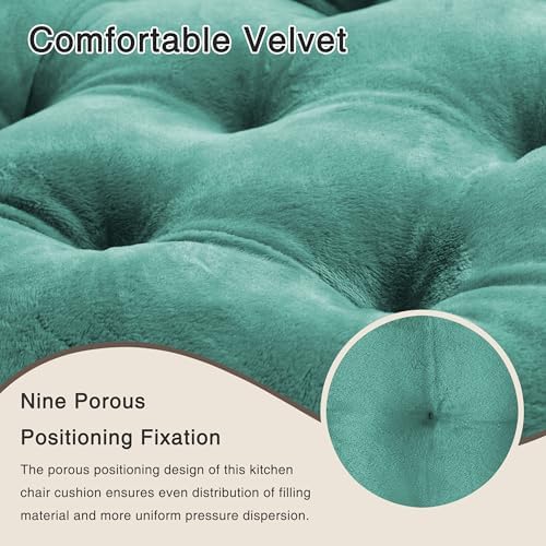 OVOV 6 Pack Chair Cushions for Dining Chairs 15.5"x15.5" Lake Blue - Image 4