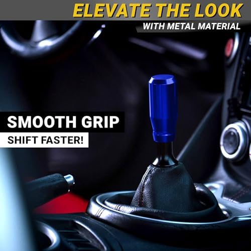 JDM Style Shift Knob for Gear Stick Shifter, 5 6 Speed Manual, Royal Blue - Image 3