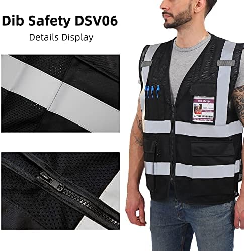 Dib Safety Hi Vis Reflective Safety Vest - Image 4