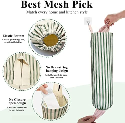 TOGETRUE Plastic Bag Holder, Wall Mount Grocery Bag Holder, Reusable Trash Bag - Image 2