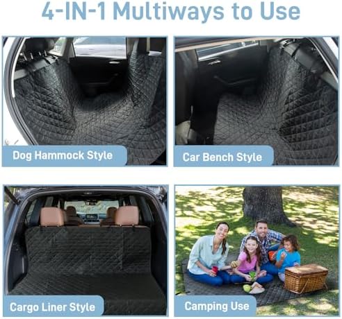 Extra Large Dog Car Seat Cover for Back Seat, Universal Fit Bench Car Seat Cover - Image 3