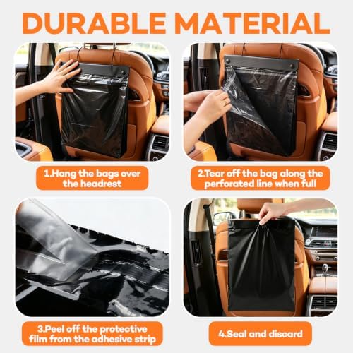 200 Pcs Hanging Car Trash Bags, Disposable Leak-proof Garbage Can - Image 6