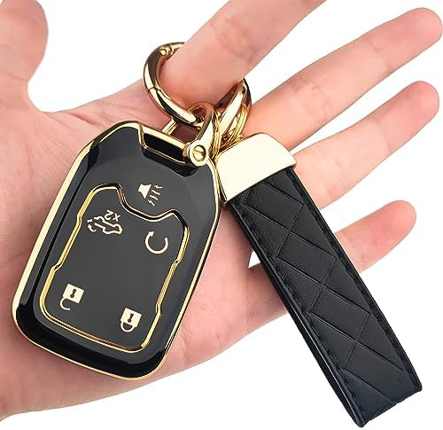 OLLEN 5-Button TPU Key Fob Cover, Fit by OLLEN