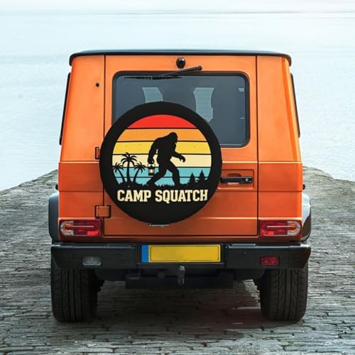 Camp Squatch Spare Tire Cover Waterproof Wheel Cover 16 Inch Universal Fit - Image 2