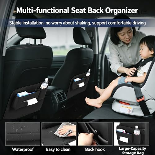 Car Seat Back Storage Bag, Hanging Bag, Rear Seat Anti-kick Mat-Backseat Car - Image 2