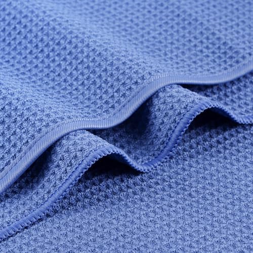 MICROFI Waffle Weave Bath Towel Set, Microfiber, 4 Pieces, Quick Dry, - Image 3