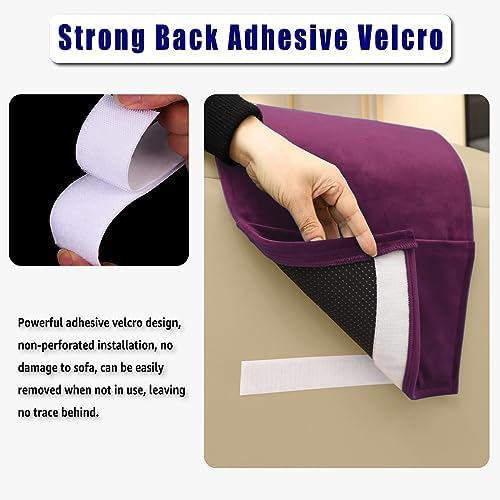 Velvet Recliner Headrest Pillow, Non-Slip Neck Support - Image 4