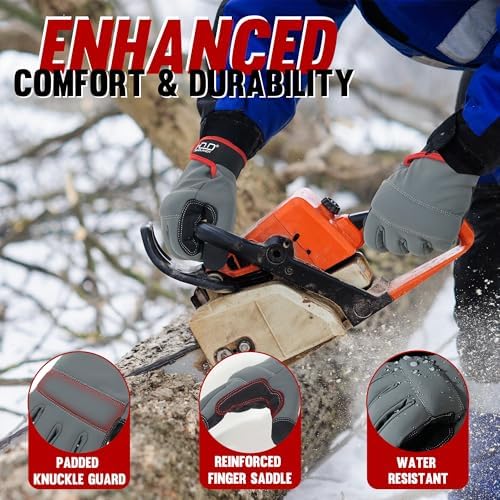 HANDLANDY Work Gloves for Men & Women, Utility Mechanic Working Gloves Touch - Image 3