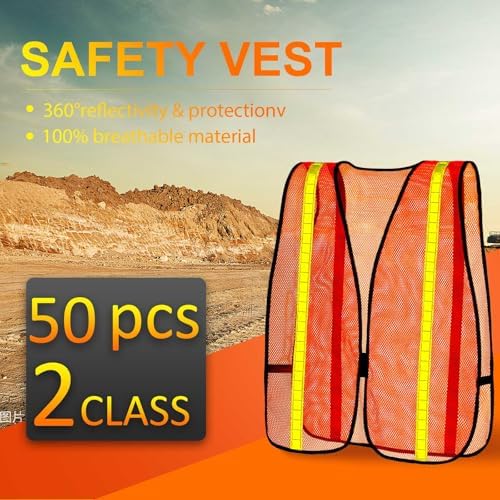 Haysandy 100 Pcs High Visibility Reflective Safety Vest - Image 2