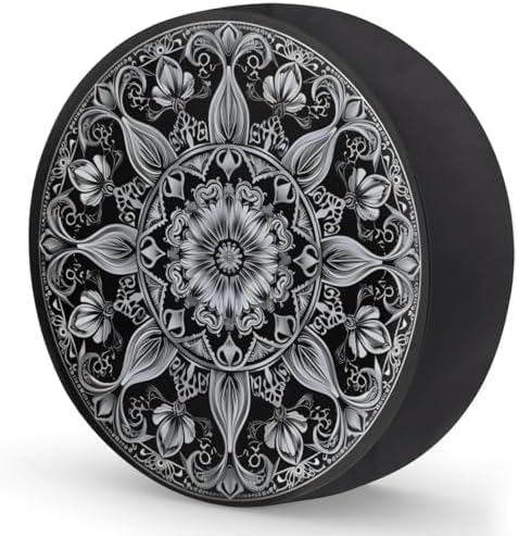 Spare Tire Cover for RV Trailer, Nationality Bohemia Mandala Tire Covers - Image 2