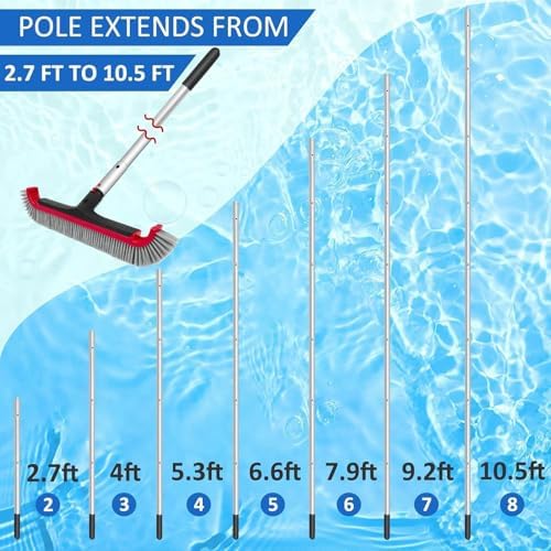 Swimming Pool Brush with Pole - Image 2