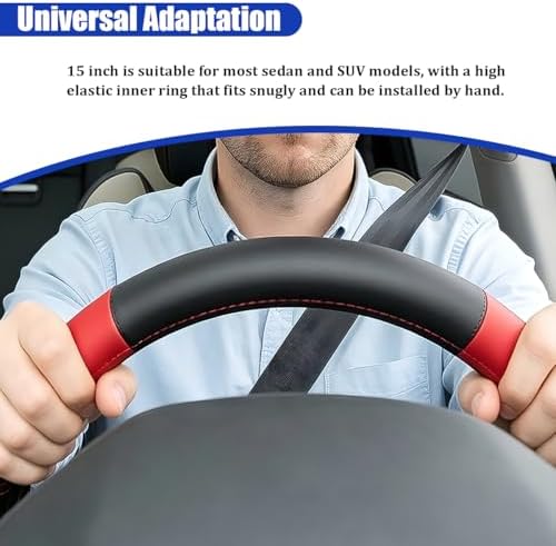 Car Steering Wheel Cover, 14.5-15" - Image 6