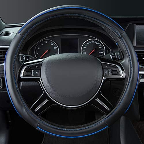 Car Pass Colour Piping Leather Universal Fit Steering Wheel Cover, Perfectly fit - Image 3