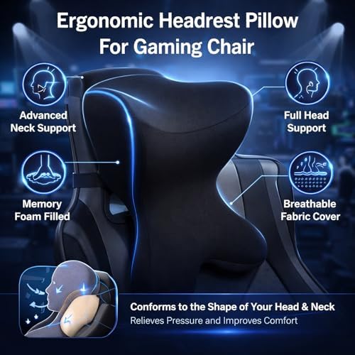 Car Neck Pillow for Driving Seat Car headrest Pillow/Gaming Chair Pillow - Image 2