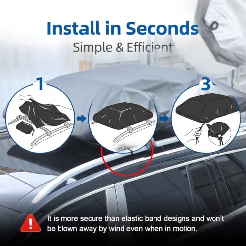 1 PC Car Roof Rack Cover, for Rooftop Luggage Protection, Universal for Most - Image 7