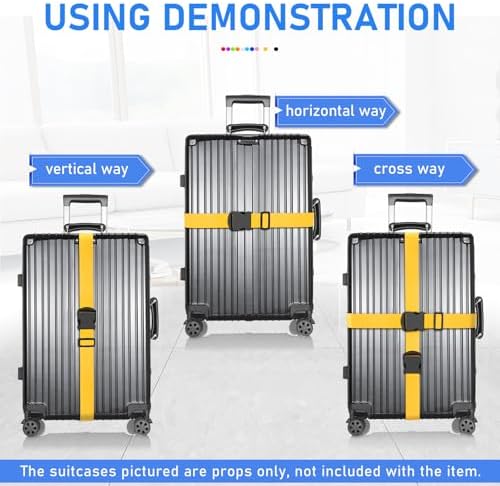 Personalised Luggage Straps for Suitcases, 1 Piece Custom Luggage Strap - Image 4