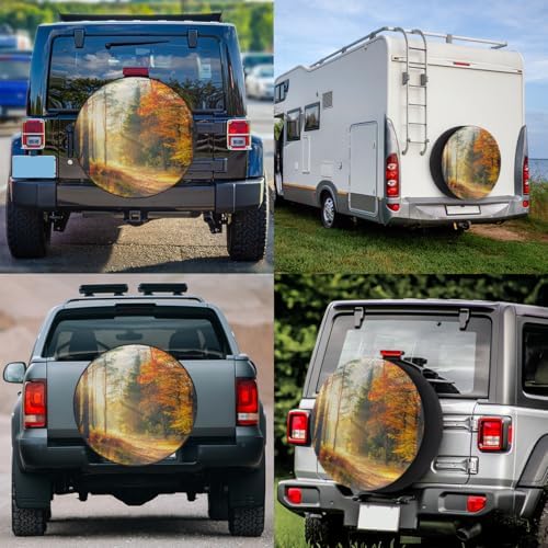 Autumn Spare Tire Cover 17in Spare Wheel Covers Tire Storage Cover - Image 6