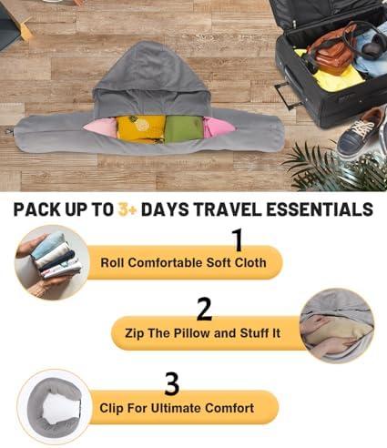 Stuffable Travel Neck Pillow - Image 3