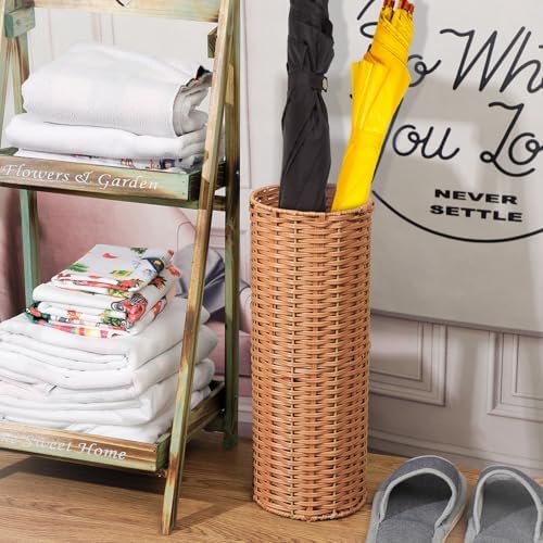 Weysat Woven Rattan Umbrella Stand Holder - Image 2