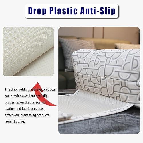 Velvet Recliner Headrest Pillow, Non-Slip Neck Support, Light Geometry - Image 3
