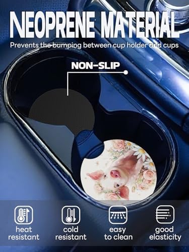 WOCOCN Car Coasters, Cup Holder Coasters - Image 2