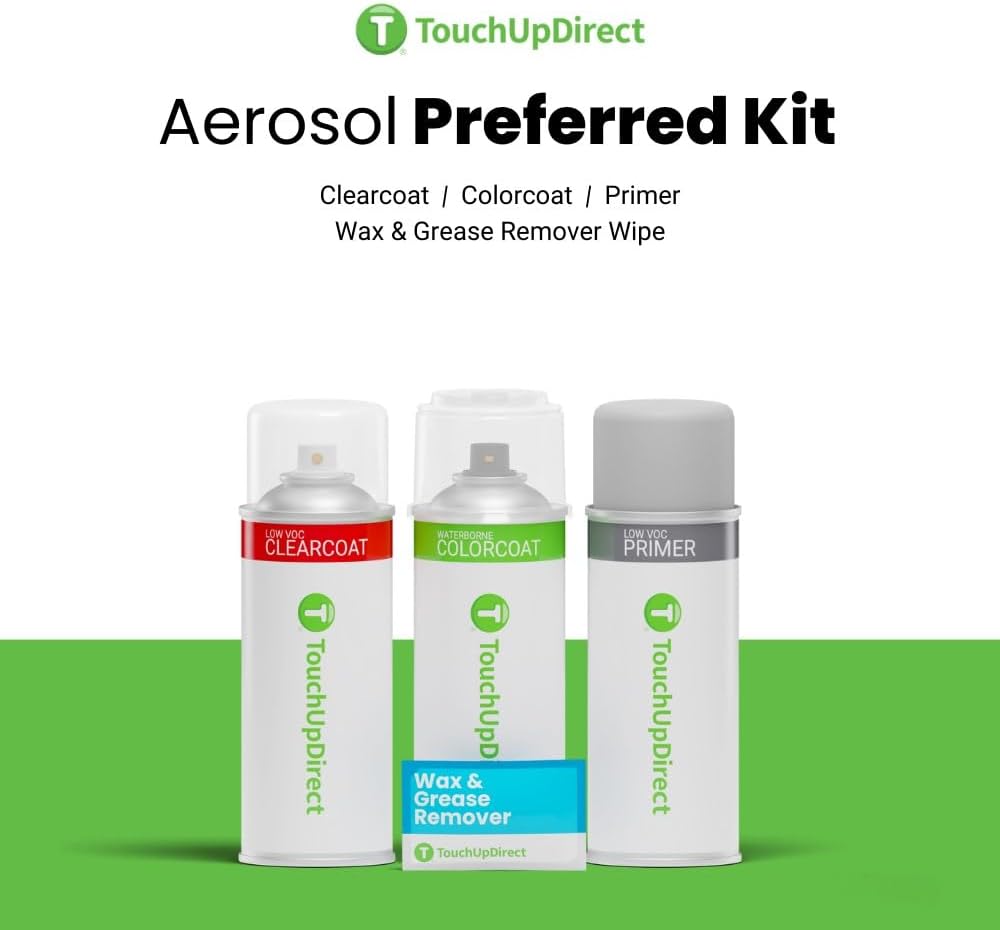 TouchUpDirect 1F7 Classic Silver Metallic Compatible with Toyota Exact Match Touch Up Paint Aerosol - Preferred Kit