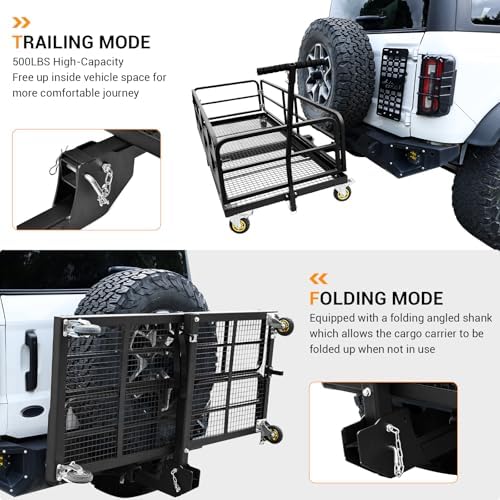 Folding Hitch-Mounted Cargo Basket - Image 5