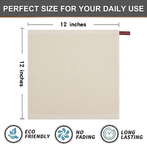 Kitinjoy 100% Cotton Waffle 8-Pack Kitchen Towels - Image 6
