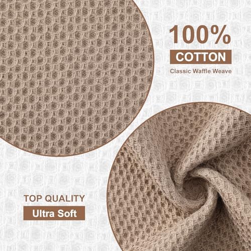 Kitinjoy 100% Cotton Waffle 12-Pack Kitchen Towels - Image 2