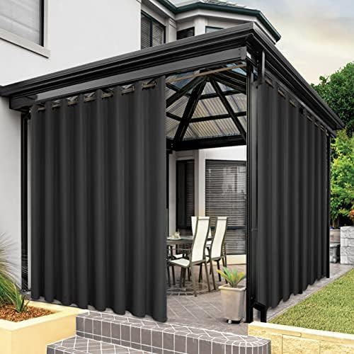 BONZER Outdoor Curtains for Patio Waterproof Thick by Bonzer