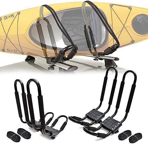 FDB Universal 2 Pairs Kayak Roof Rack J Cross Bar Carrier Holder by FDB