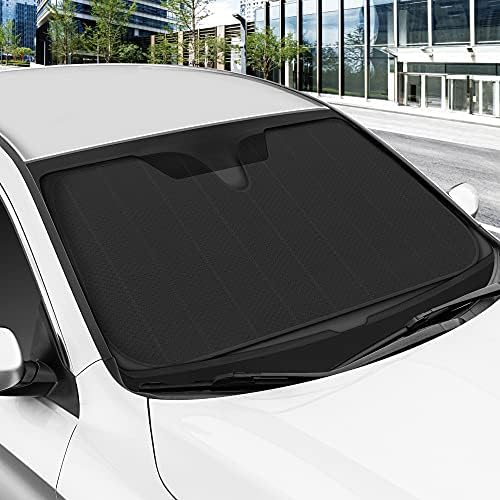 Motor Trend Black Accordion Folding Car Windshield Sun Shade - Image 4