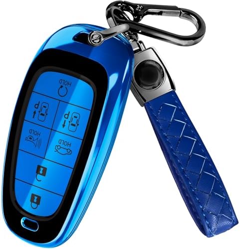 Lucrum Compatible with Hyundai Key Fob Cover & Keychain by Lucrum