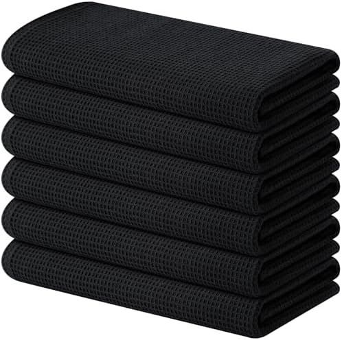 Homaxy 100% Cotton Waffle Weave Kitchen Towels, 6 Pack by Homaxy