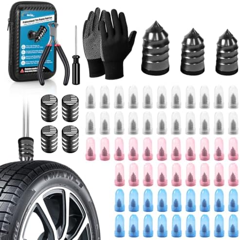90 PCS Tire Repair Kit, 3 Sizes Tire Repair Screws Rubber Nails by Unknown