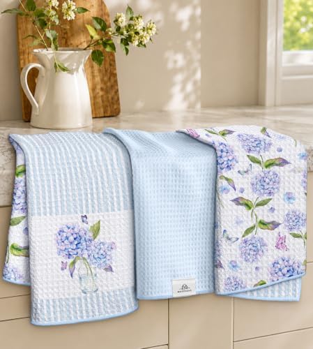 3pcs Double-Sided Waffle Kitchen Towels by MuseHaus