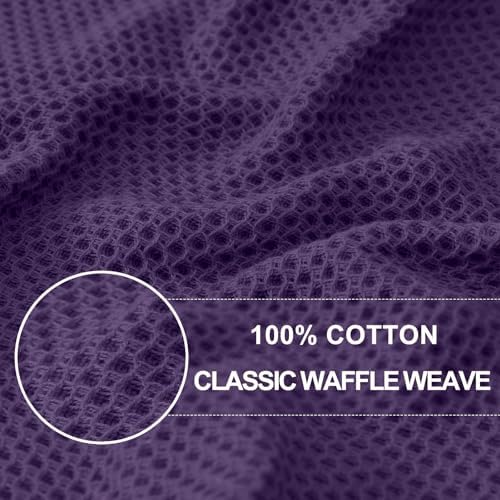 Homaxy 100% Cotton Waffle Weave Kitchen Dish Towels 8-Pack - Image 2