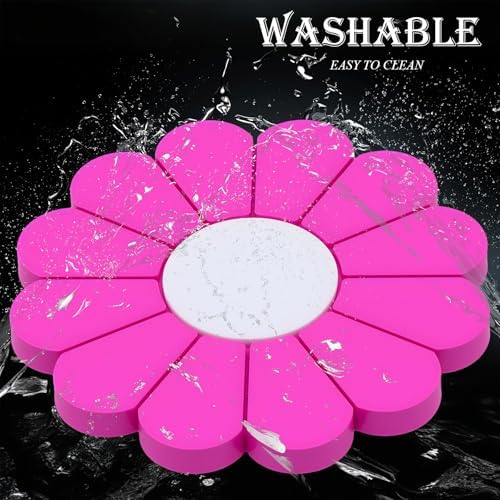 2-Pack Car Cup Holder Coaster Inserts, Daisy Shape, 2.75 Inch Non-Slip Silicone - Image 5
