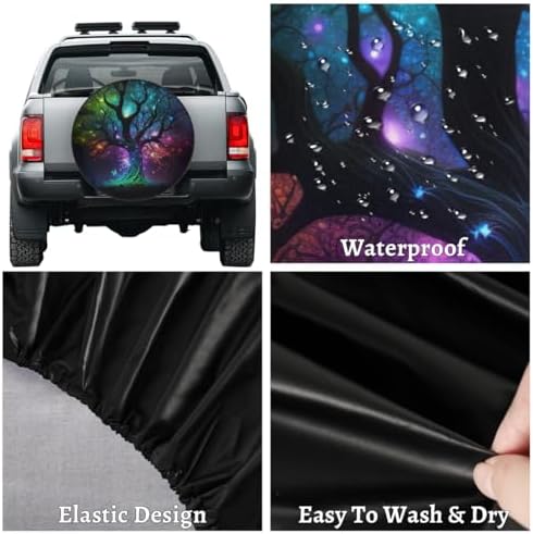 Rv Spare Tire Cover Wheel Tree of Life Tire Covers Wheel Protectors Universal - Image 4