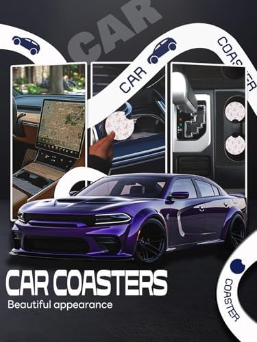 WOCOCN Car Coasters, Cup Holder Coasters - Image 4